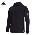 Sports Gym Fitness Running Zipper Veste à capuche réfléchie